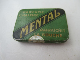 Boite Publicitaire Métallique/MENTAL /parfume L'Haleine/ Sté Ind De Confiserie NICE/Vers 1960-1980  BFPP266 - Dosen