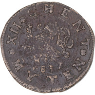 Monnaie, Pays-Bas Espagnols, 12 Mites, 1583, Gand, TB+, Cuivre - Andere & Zonder Classificatie