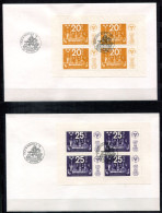 SCHWEDEN Block 2,3,4,5, Bl.2,3,4,5 FDC Incl.1 Ticket - Stockholmia '74, Marke Auf Marke, Stamp On Stamp - SWEDEN / SUÈDE - Blocs-feuillets