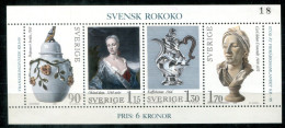 SCHWEDEN Block 7, Bl.7 Mnh - Rokoko, Rococo - SWEDEN / SUÈDE - Blocs-feuillets