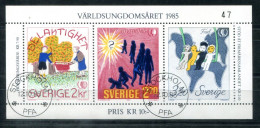 SCHWEDEN Block 13, Bl.13 FD Canc. - Jahr Der Jugend, Year Of Youth, Année De Jeunesse - SWEDEN / SUÈDE - Blocs-feuillets