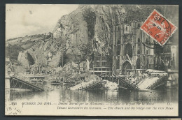 Guerre De 1914 - Dinan Détruit Par Les Allemands , L'église Et Le Pont Sur La Meuse- Maca 4684 - Weltkrieg 1914-18