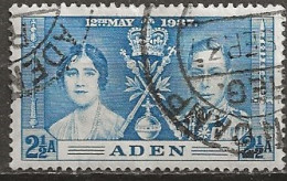 YT N° 14 - Oblitéré - Couronnement De Georges VI - Aden (1854-1963)