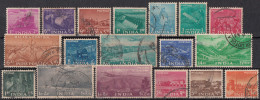 India 1955/59 Five Year Plan Complete Set 18v Including  Airmail, Tourism Sites, Definitives,  Fine Used. (o) - Usati