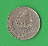 Uruguay 1 Nuevo Pesos 1980 Nickel Coin South America - Uruguay