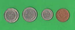 Colombia 5 10 20 50 Centavos Anni '70 Copper E Nickel Coins South America - Colombie