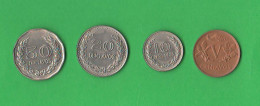 Colombia 5 10 20 50 Centavos Anni '70 Copper E Nickel Coins South America - Colombia
