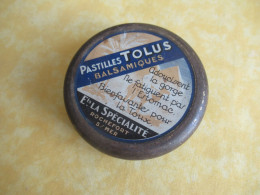 Boite Publicitaire Métallique/Pastilles TOLUS Balsamiques/ Docteur En Pharmacie / TOURS/Vers 1960-1980  BFPP277 - Boîtes