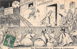 Landerneau           29           Une Représentation Au Théâtre   . Roméo Et Juliette  Dessin .     ( Voir Scan) - Landerneau