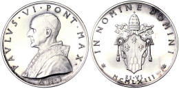 4 Medaglie Argento Ufficiali Vaticano Paolo VI° FDC 1963-1965-1971-1974 PESO TOTALE 180 Gr. - Royaux/De Noblesse