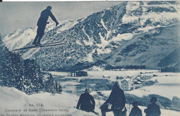 74 CHAMONIX MONT BLANC SPORTS D HIVER CONCOURS DE SAUT A SKIS 1908 CHAMPION NORVEGIEN DURBAN Editeur COUTTET Auguste 17B - Chamonix-Mont-Blanc