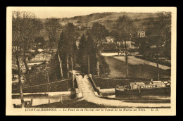 55 Meuse Ligny En Barrois Pont Sur Le Canal Avec Peniche Energie  Byen XXI - Péniches