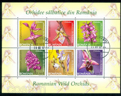 2007 Wild Orchids,Orchideen,Orchidee,Flowers,Romania,Rumania,Bl.394 (6174),VFU - Used Stamps