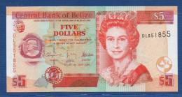 BELIZE - P.67d – 5 Dollars 2009 UNC, S/n DL551855 - Belize