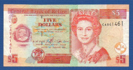 BELIZE - P.61a – 5 Dollars 1999 VF, S/n CA941461 - Belice