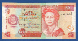 BELIZE - P.61a – 5 Dollars 1999 VF, S/n CA941461 - Belize