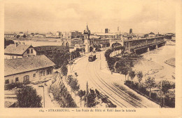 FRANCE - 67 - STRASBOURG - Les Ponts Du Rhin Et Kehl Dans Le Lointain - Carte Postale Ancienne - Strasbourg