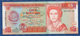 BELIZE - P.53a – 5 Dollars 1990 UNC, S/n AA125142 - Belize