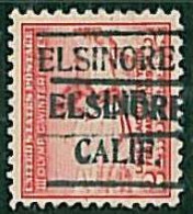 30929b -  USA - STAMP -  1932 Precancelled OLYMPIC GAMES : El Sinore, California - Winter 1932: Lake Placid