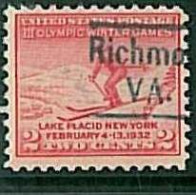 30929d -  USA - STAMP -  1932 Precancelled OLYMPIC GAMES : Richmond, Virginia - Winter 1932: Lake Placid