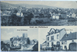 C. P. A. : Rhénanie Palatinat : Kusel : Gruss Aus PFEFFELBACH : Gastaus Diehl, Burg Lichtenburg, En 1925 - Kusel