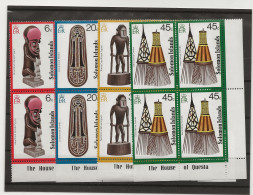 Solomon Islands, 1978, SG 353 - 356, 4 Blocks Of 4, Complete Set, MNH - Iles Salomon (...-1978)