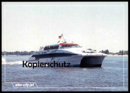 ÄLTERE POSTKARTE ELBE-CITY-JET HAFEN HAMBURG STADE FÄHRE Schiff Motorschiff Ship Bateau Postcard Harbour Ansichtskarte - Ferries