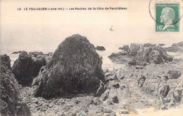 FRANCE - 43 - Le POULIGUEN - Les Roches De La Côte De Penchâteau - Carte Postale Ancienne - Le Pouliguen