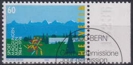 1994 Schweiz  ET, Mi:CH 1516, Yt:CH 1445,  Zum:CH 856, 50 J. Eidg. Sportschule Magglingen (ESSM) - Gebruikt