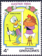 462 Grenada Disney Paques Easter Easter Donald Coq Rooster Huhn Magie MNH ** Neuf SC (GRG-38a) - Easter