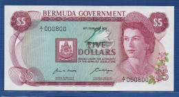 BERMUDA - P.24 – 5 Dollars 1970 UNC , S/n A/1 000800 LOW SERIAL - Bermudas