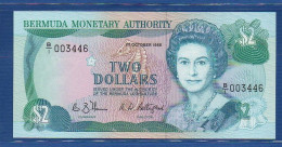 BERMUDA - P.34a – 2 Dollars 1988 UNC, S/n B/1 003446 - Bermudas