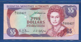 BERMUDA - P.35b – 5 Dollars 1989 AUNC, S/n B/1 999427 - Bermudas