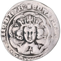 Monnaie, Grande-Bretagne, Edward III, Gros, 1327-1377, Londres, TTB, Argent - 1066-1485 : Basso Medio Evo