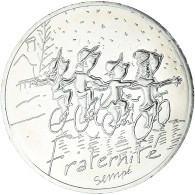 France, 10 Euro, 2014, Monnaie De Paris, Sempé, Fraternité, Hiver, FDC, Argent - Frankrijk