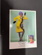 (2 R 17) Australia Maxicard - Actor Barry Humphries (as Dame Edna Everage) Now Deceased (2 Maxicards) - Maximumkarten (MC)