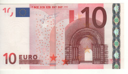 10 EURO  "T" Irlanda    Firma Trichet    K 005 E3   /  FDS - UNC - 10 Euro