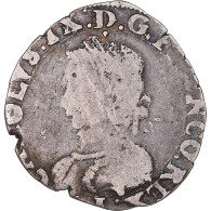 Monnaie, France, Charles IX, 1/2 Teston, 1565, Limoges, 3ème Type, TB, Argent - 1560-1574 Karl IX.