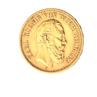 Allemagne-Royaume De Wurtemberg 20 Mark 1873- Stuttgart - 5, 10 & 20 Mark Oro