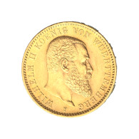 Allemagne-Royaume De Wurtemberg-20 Mark 1894 Stuttgart - 5, 10 & 20 Mark Oro