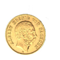 Allemagne-Royaume De Saxe Albert I-20 Mark 1894 Muddelhütten - 5, 10 & 20 Mark Gold