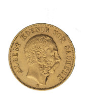 Allemagne 20 Mark 1894 Royaume De Saxe Albert I-Muddelhütten - 5, 10 & 20 Mark Gold