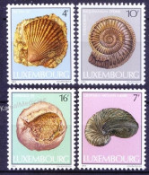 Luxembourg 1984 MNH 4v, Fossils In Natural History Museum, Sea Life, Shells - Fossili