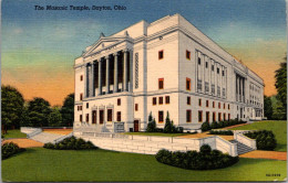 Ohio Dayton Masonic Temple 1958 Curteich - Dayton