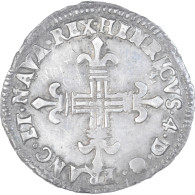 Monnaie, France, Henri IV, 1/4 D'écu De Navarre, 1600, Saint-Palais, TTB+ - 1589-1610 Henry IV The Great