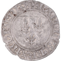 Monnaie, France, Charles VI, Blanc Guénar, 1389-1422, Angers, 2ème émission - 1380-1422 Karl VI. Der Vielgeliebte