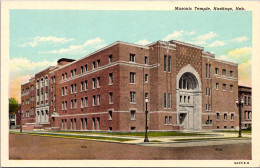 Nebraska Hastings Masonic Temple Curteich - Hastings