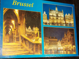 Postkaart Brussel - Bruselas La Noche