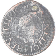 Monnaie, France, Henri III, Denier Tournois, 1578, TB, Cuivre - 1574-1589 Enrico III