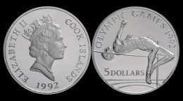 Cook Islands 5 Dollar 1992- Olympic Games 1992 In Barcelona - Cook Islands